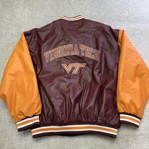 VTG Virginia Tech Hokies Wool Varsity Jacket Men's XXL Steve And Barry's 90s